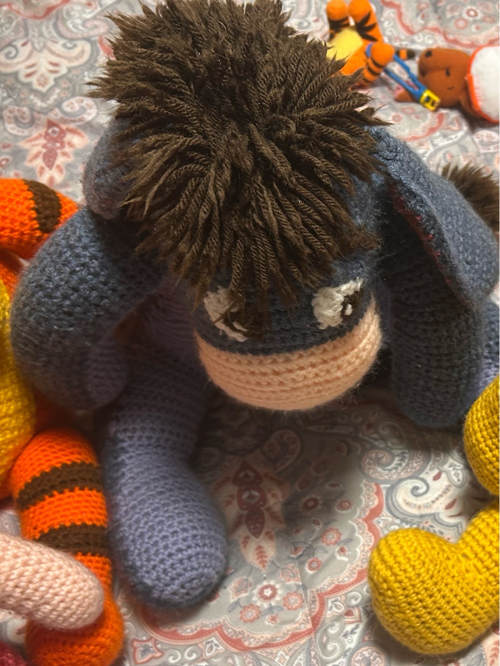 Hand crocheted eeyore - Picture 12 of 13